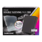 Gamegenic - Prime Double Sleeving Pack - Black (100 Prime + 100 Inner Sleeves)