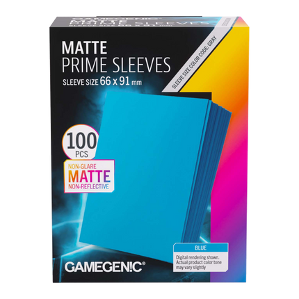Gamegenic - Matte Prime Sleeves Blue 66x91 (100 ct.)
