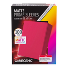 Gamegenic - Matte Prime Sleeves Red 66x91 (100 ct.)