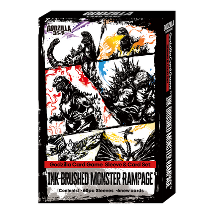 Godzilla Card Game - Sleeve & Card Set - Ink Brushed Monster Rampage