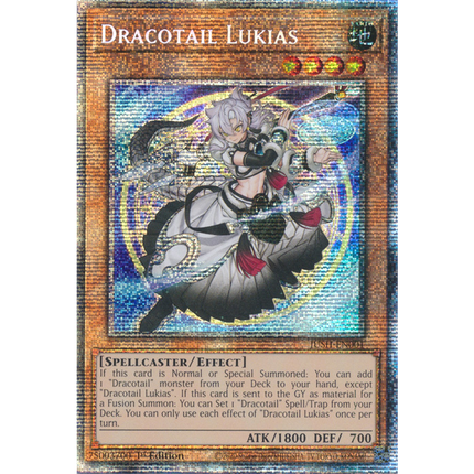 Yu-Gi-Oh! TCG - Justice Hunters - JUSH-EN001 - Dracotail Lukias - Starlight Rare (1st Edition)