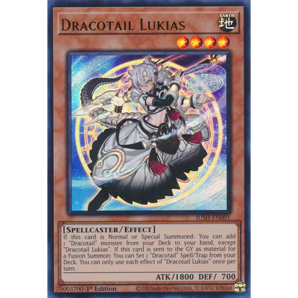 Yu-Gi-Oh! TCG - Justice Hunters - JUSH-EN001 - Dracotail Lukias - Ultra Rare (1st Edition)