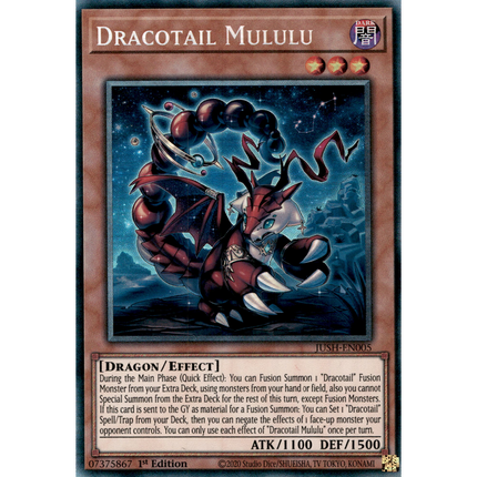 Yu-Gi-Oh! TCG - Justice Hunters - JUSH-EN005 - Dracotail Mululu - Collector's Rare (1st Edition)