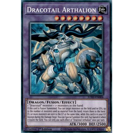 Yu-Gi-Oh! TCG - Justice Hunters - JUSH-EN006 - Dracotail Arthalion - Collector's Rare (1st Edition)