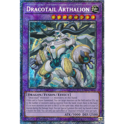 Yu-Gi-Oh! TCG - Justice Hunters - JUSH-EN006 - Dracotail Arthalion - Starlight Rare (1st Edition)