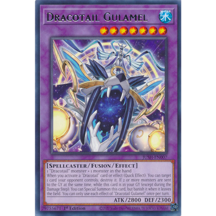 Yu-Gi-Oh! TCG - Justice Hunters - JUSH-EN007 - Dracotail Gulamel - Rare (1st Edition)
