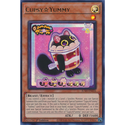 Yu-Gi-Oh! TCG - Justice Hunters - JUSH-EN016 - CupsyYummy - Ultra Rare (1st Edition)