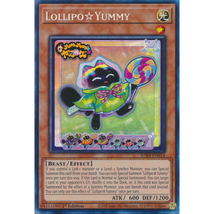 Yu-Gi-Oh! TCG - Justice Hunters - JUSH-EN018 - LollipoYummy - Collector's Rare (1st Edition)