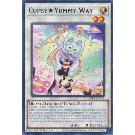 Yu-Gi-Oh! TCG - Justice Hunters - JUSH-EN019 - CupsyYummy Way - Rare (1st Edition)