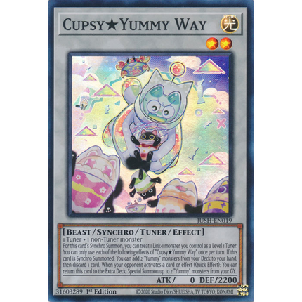Yu-Gi-Oh! TCG - Justice Hunters - JUSH-EN019 - CupsyYummy Way - Super Rare (1st Edition)