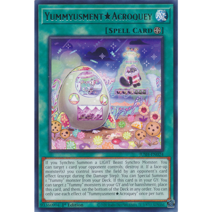 Yu-Gi-Oh! TCG - Justice Hunters - JUSH-EN024 - YummyusmentAcroquey - Rare (1st Edition)