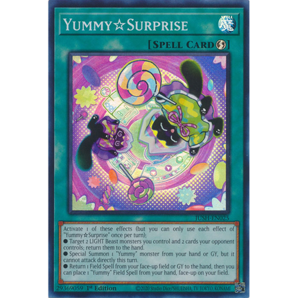 Yu-Gi-Oh! TCG - Justice Hunters - JUSH-EN025 - YummySurprise - Rare (1st Edition)