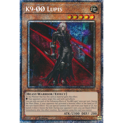Yu-Gi-Oh! TCG - Justice Hunters - JUSH-EN034 - K9-00 Lupis - Starlight Rare (1st Edition)