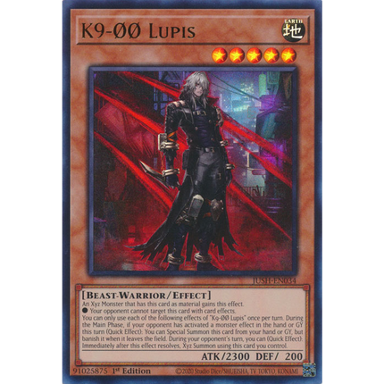 Yu-Gi-Oh! TCG - Justice Hunters - JUSH-EN034 - K9-00 Lupis - Ultra Rare (1st Edition)