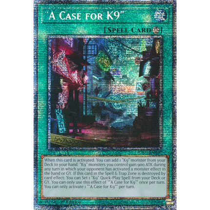 Yu-Gi-Oh! TCG - Justice Hunters - JUSH-EN040 - "A Case for K9" - Starlight Rare (1st Edition)