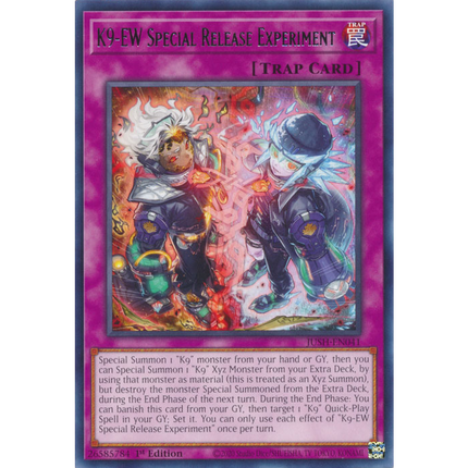 Yu-Gi-Oh! TCG - Justice Hunters - JUSH-EN041 - K9-EW Special Release Experiment - Rare (1st Edition)