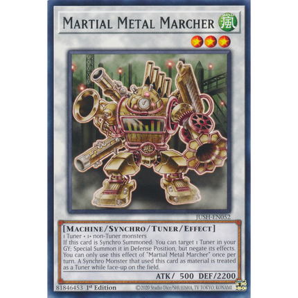 Yu-Gi-Oh! TCG - Justice Hunters - JUSH-EN052 - Martial Metal Marcher - Rare (1st Edition)