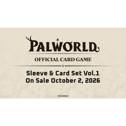 Palworld Official Card Game - Sleeve & Card Set - Vol. 1