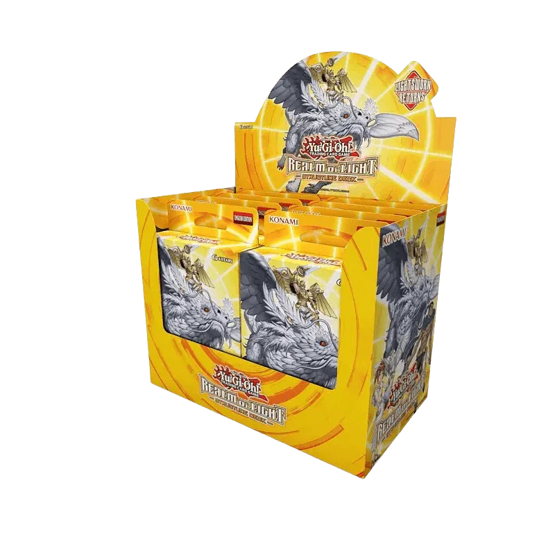Yu-Gi-Oh! - Realm of Light Deck (Reprint) - Display Case (8x Decks) The Card Vault Yu-Gi-Oh! - Realm of Light Deck (Reprint) - Display Case (8x Decks) The Card Vault