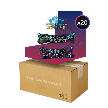 Shadowverse: Evolve - Combined Set 01 - Worldreavers Descent & Dominion of Darkness - Display Case (20x Booster Boxes)