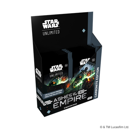 Star Wars: Unlimited - Ashes of the Empire - Carbonite Display Case (4x Booster Boxes)