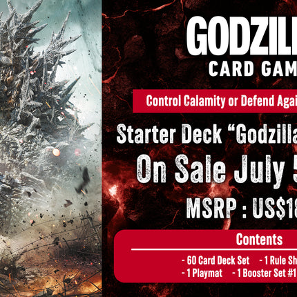 Godzilla Card Game - Starter Deck - Godzilla Minus One Starter Deck