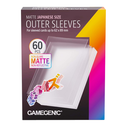 Gamegenic - Matte Outer Sleeves Japanese Size 65x92 (60 ct.)