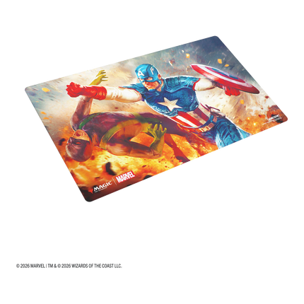 Gamegenic - Magic: The Gathering - Marvel Super Heroes - Prime Playmat - Captain America, Super-Soldier