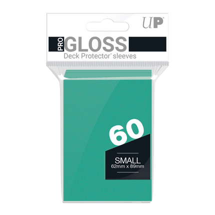 Ultra Pro - PRO-Gloss Small Deck Protector Sleeves - Aqua - 60pk