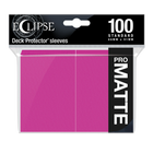 Ultra Pro - Eclipse Matte Standard Deck Protector Sleeves (100pk) - Hot Pink