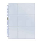 Ultra Pro - Platinum Series 9-Pocket 11-Hole Punch Pages for Standard Size Cards - 10 Pack