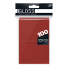Ultra Pro - PRO-Gloss Standard Deck Protector Sleeves - Red - 100pk