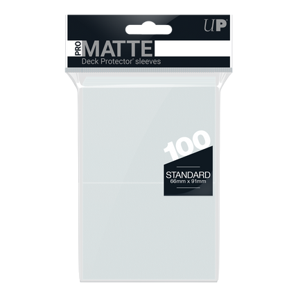 Ultra Pro - PRO-Matte Standard Deck Protector Sleeves - Clear - 100pk