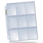 Ultra Pro - Premium Series 9-Pocket Secure Pages for Standard Size Cards - 100 Pack