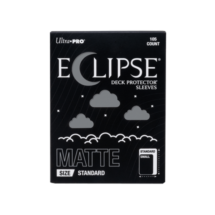 Ultra Pro - Eclipse Matte Standard Deck Protector Sleeves - Smoke Grey - 105pk