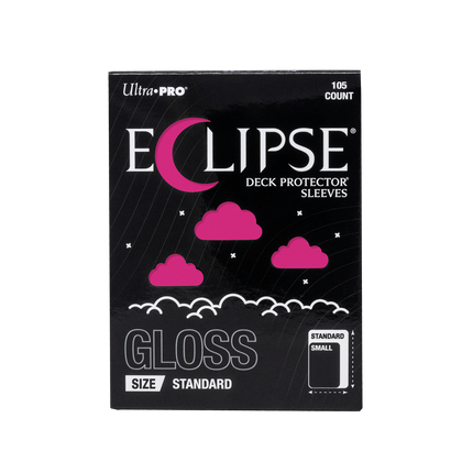 Ultra Pro - Eclipse Gloss Standard Deck Protector Sleeves - Hot Pink - 105pk