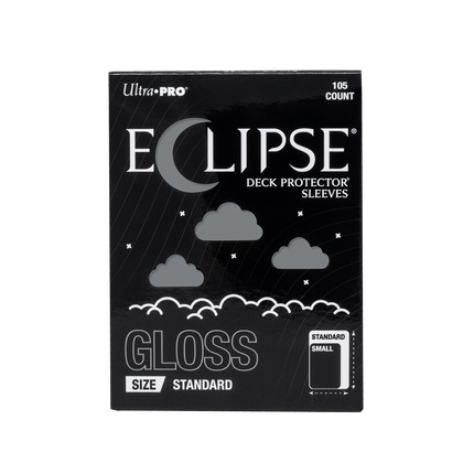 Ultra Pro - Eclipse Gloss Standard Deck Protector Sleeves - Smoke Grey - 105pk