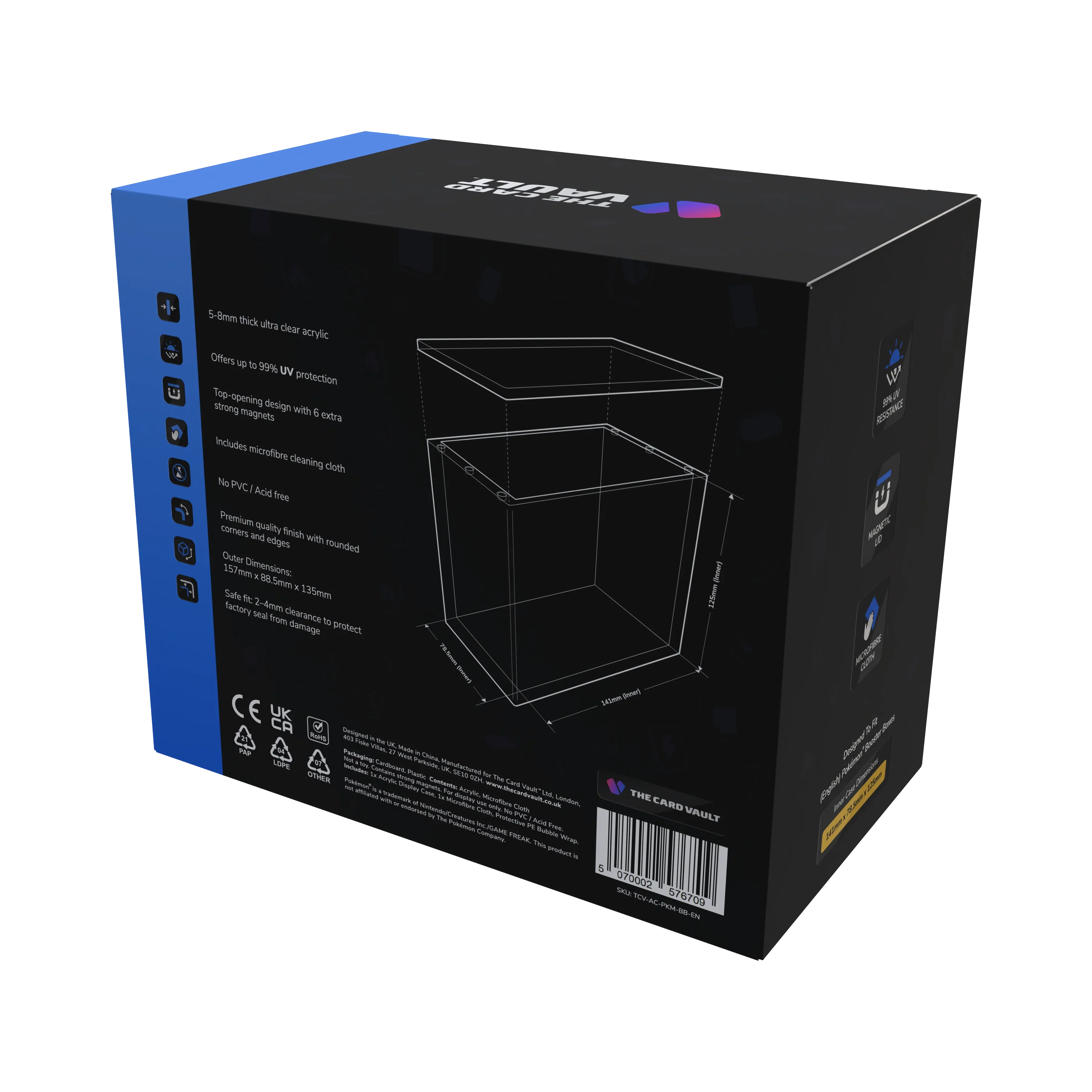 The Card Vault Premium Acrylic Case - Pokemon Booster Box (English) The Card Vault Premium Acrylic Case - Pokemon Booster Box (English)