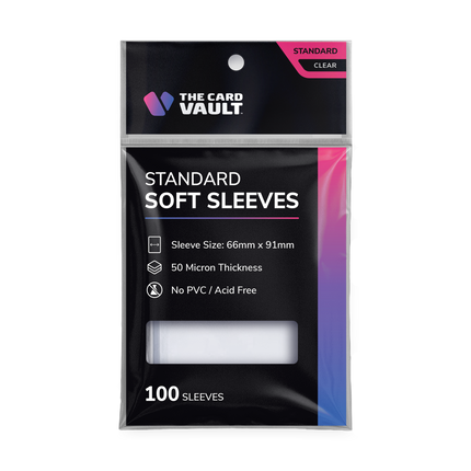 The Card Vault - Premium Trading Card Sleeves - Clear (100pk)