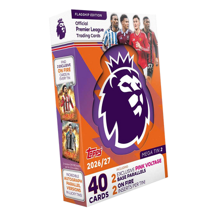 Topps - 2026/27 Premier League Flagship Edition Football (Soccer) - Mega Tin (Assorted)