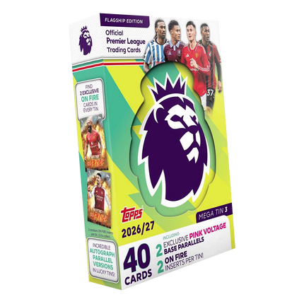 Topps - 2026/27 Premier League Flagship Edition Football (Soccer) - Mega Tin (Assorted)