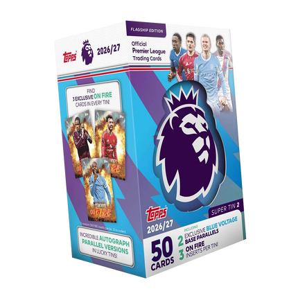 Topps - 2026/27 Premier League Flagship Edition Football (Soccer) - Super Tin (Assorted)