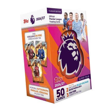 Topps - 2026/27 Premier League Flagship Edition Football (Soccer) - Super Tin (Assorted)