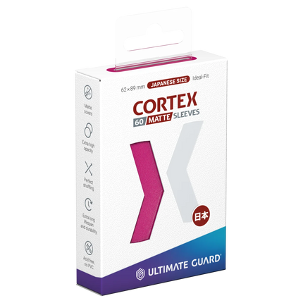 Ultimate Guard - Cortex Sleeves Matte - Japanese Size - Pink - 60pk