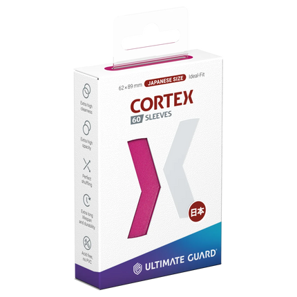 Ultimate Guard - Cortex Sleeves - Japanese Size - Pink - 60pk