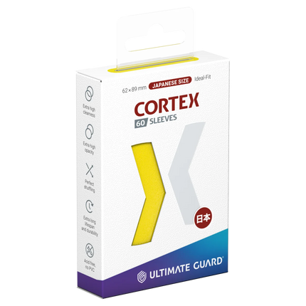 Ultimate Guard - Cortex Sleeves - Japanese Size - Yellow - 60pk