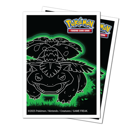 Ultra Pro - Neon Kanto 105ct Apex Deck Protector Sleeves Venusaur for Pokémon
