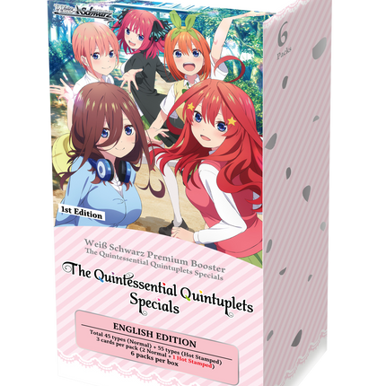 Weiss Schwarz - The Quintessential Quintuplets Specials - Premium Booster Box (6 Packs)