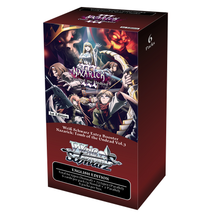 Weiss Schwarz - Nazarick: Tomb of the Undead Vol.3 - Extra Booster Box (6x Packs)