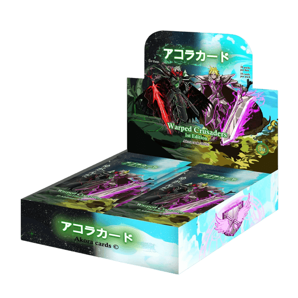 Akora TCG: Warped Crusaders Booster Box (1st Edition) (20 Packs) - The Card Vault
